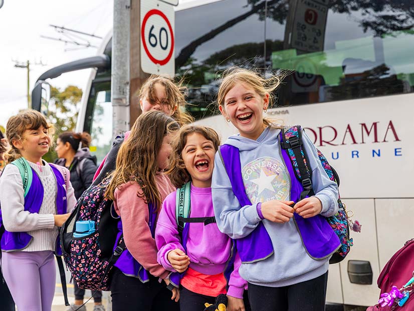 Children excited to go to an excursion